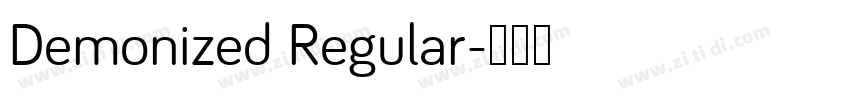 Demonized Regular字体转换